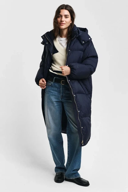 Жіночий темно-синій пуховик FULL LENGTH DOWN COAT Gant XS 4751135 - зображення 4