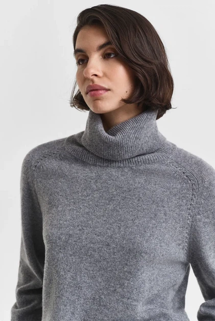 Жіночий сірий сірий SOFT WOOL TURTLENECK Gant S 4805377 - зображення 2