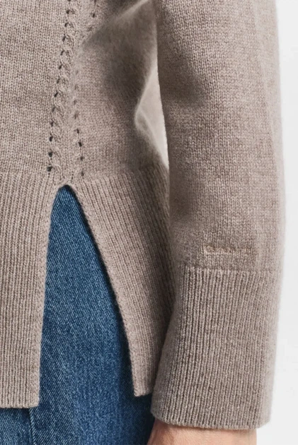 Жіночий бежевий спідниця SOFT WOOL TURTLENECK Gant S 4805377 - зображення 4