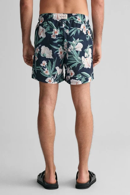 Чоловічі темно-сині плавальні шорти з візерунком OLEANDER PRINT SWIM SHORTS Gant L 922416006 - зображення 2