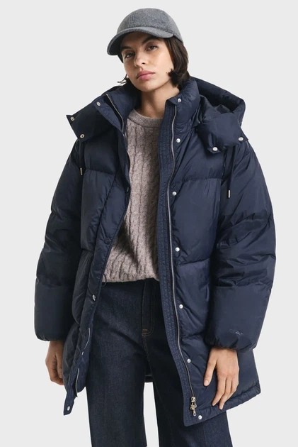Жіночий темно-синій пуховик LENGTH Gant XS 4700400 - изображение 4