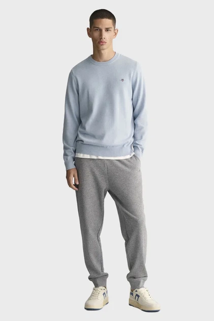Чоловічий блакитний джемпер CLASSIC COTTON Gant XXL 8030561 - изображение 2