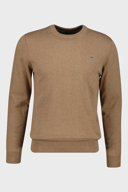 Чоловічий бежевий джемпер CLASSIC COTTON C-NECK Gant XXXL 8030561 - изображение 5
