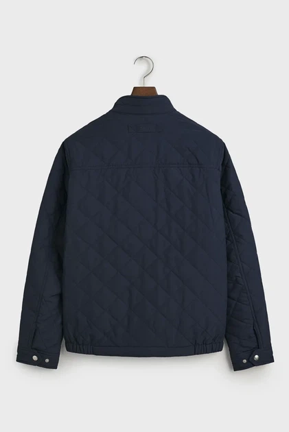 Чоловіча темно-синя куртка QUILTED WINDCHEATER Gant XXL 7006340 - Фото 9 Чоловіча темно-синя куртка QUILTED WINDCHEATER Gant XXL 7006340 - изображение 9