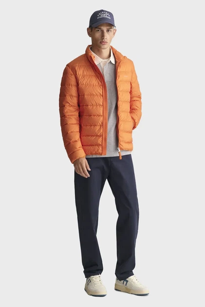 Чоловічий помаранчевий пуховик LIGHT DOWN JACKET Gant S 7006298 - Фото 2 Чоловічий помаранчевий пуховик LIGHT DOWN JACKET Gant S 7006298 - изображение 2