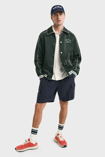 Чоловіча темно-зелена куртка SPORT CLUB VARSITY Gant XL 7006530 - зображення 2