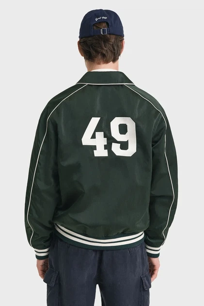 Чоловіча темно-зелена куртка SPORT CLUB VARSITY Gant XL 7006530 - зображення 3