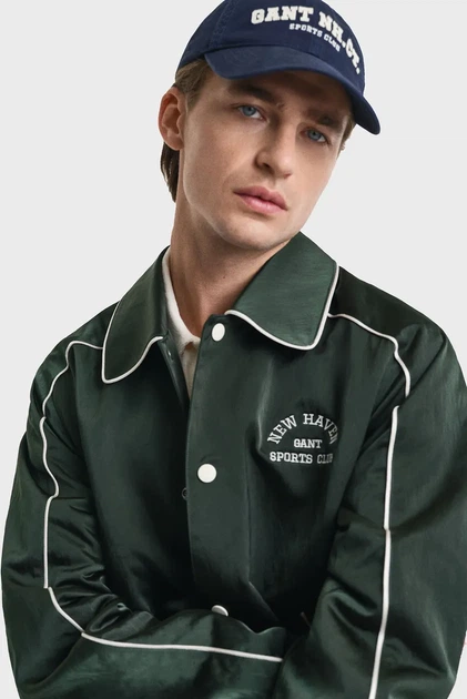 Чоловіча темно-зелена куртка SPORT CLUB VARSITY Gant XL 7006530 - зображення 4