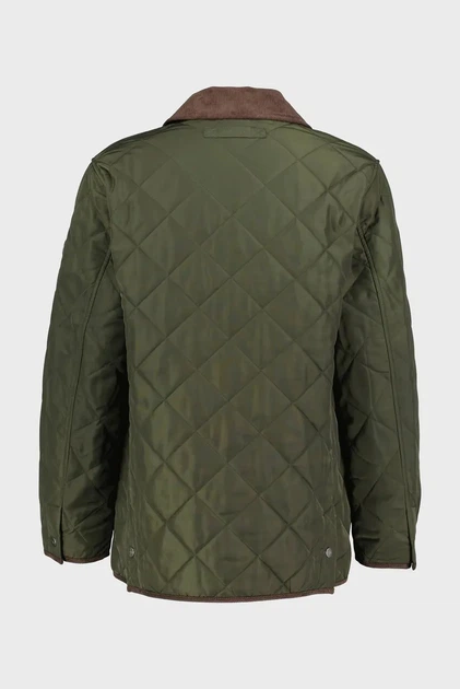 Чоловіча темно-зелена куртка QUILTED FLEECE Gant XL 7006545 - Фото 9 Чоловіча темно-зелена куртка QUILTED FLEECE Gant XL 7006545 - изображение 9