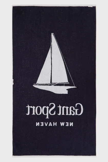 Білий рушник SAILING PRINT BEACH Gant OS 852014111 - зображення 2