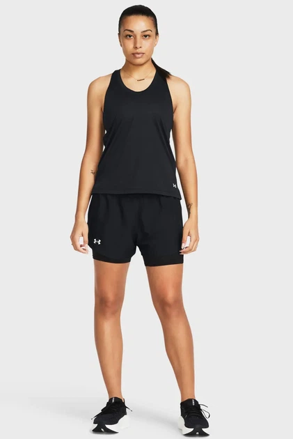 Жіночі чорні шорти UA Fly By 2-in-1 Shorts Under Armour XS 1382440-001 - Фото 2 Жіночі чорні шорти UA Fly By 2-in-1 Shorts Under Armour XS 1382440-001 - зображення 2