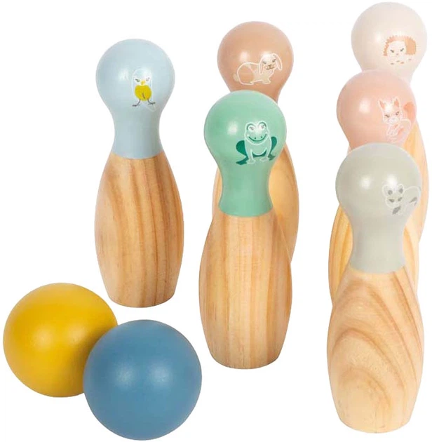 Gra w kręgle Small Foot Garden Buddies 8 szt 5420234 (4020972126443) - obraz 2