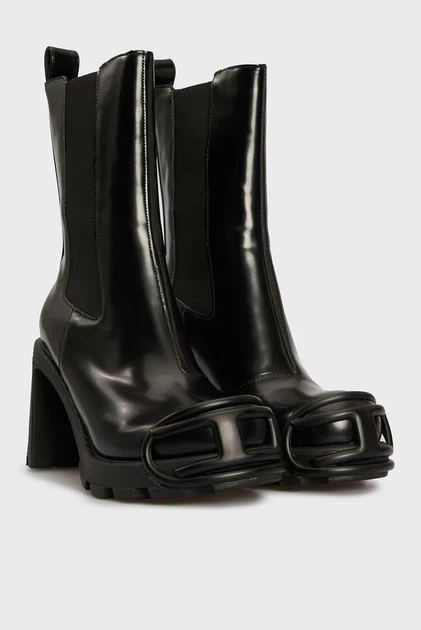 Жіночі чорні ботильйони D-HAMMER CH DW BOOTS Diesel 38 Y03419 P4471 - зображення 3