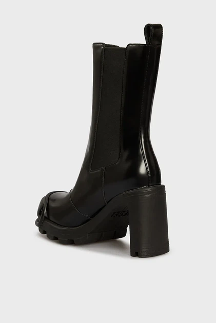 Жіночі чорні ботильйони D-HAMMER CH DW BOOTS Diesel 38 Y03419 P4471 - зображення 4