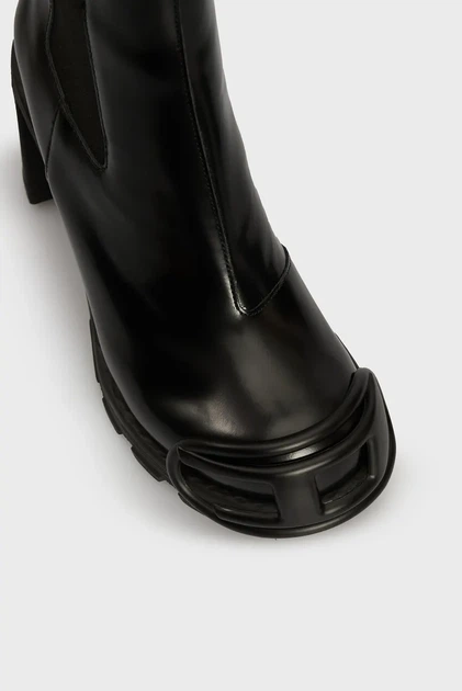Жіночі чорні ботильйони D-HAMMER CH DW BOOTS Diesel 38 Y03419 P4471 - зображення 5