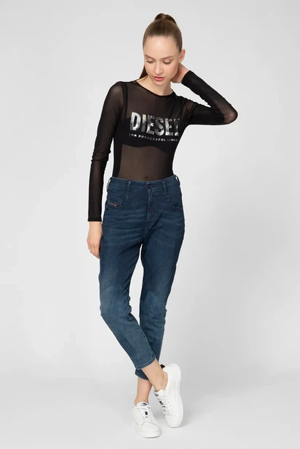 Жіночі темно-сині джинси D-FAYZA-NE Sweat Diesel 25 00SYIP 069KC - Фото 2 Жіночі темно-сині джинси D-FAYZA-NE Sweat Diesel 25 00SYIP 069KC - изображение 2