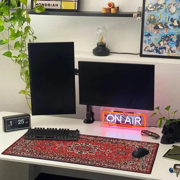 Коврик для мыши Vintage Style 300×800 мм большой игровой коврик износостойкое покрытие антискользящая основа - изображение 5