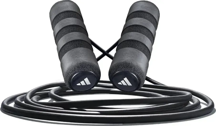 Скакалка Adidas Speed Rope чорний 300 см, чорна - Фото 4 Скакалка Adidas Speed Rope чорний 300 см, чорна - изображение 4