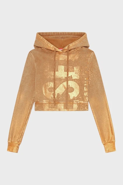 Жіноче коричневе худі F-SLIMMY-HOOD-P6 Diesel XS A14969 0AJEA - Фото 5 Жіноче коричневе худі F-SLIMMY-HOOD-P6 Diesel XS A14969 0AJEA - изображение 5