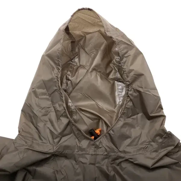 Дождевик туристический 220×140 см One Size дождевик пончо для туризма плащ для рыбалки и охоты Хаки - Фото 4 Дождевик туристический 220×140 см One Size дождевик пончо для туризма плащ для рыбалки и охоты Хаки - изображение 4