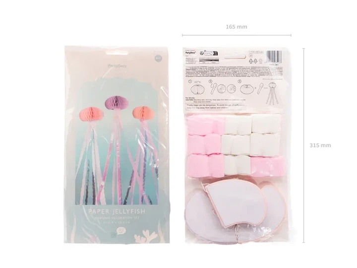 Zestaw dekoracyjnych figur PartyDeco Meduzy 3 szt Mix kolorów (DB11) (5904555075177) - obraz 2