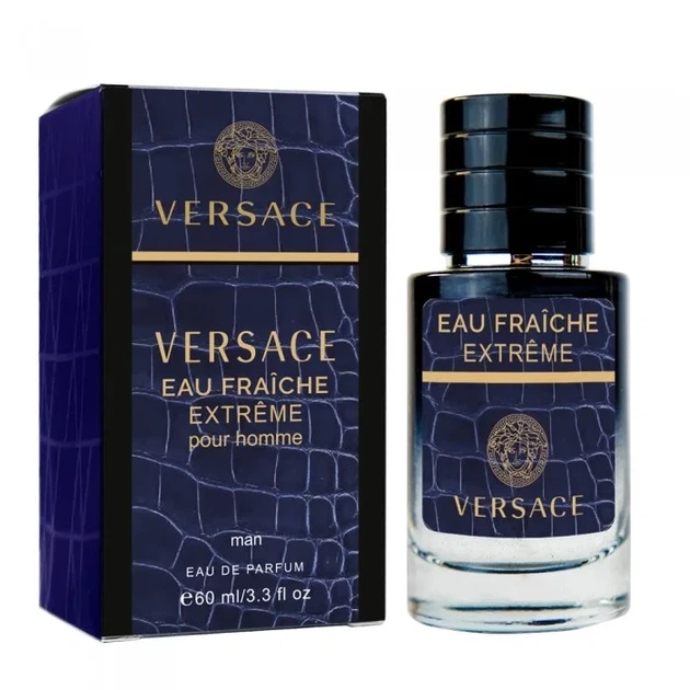 Чоловіча парфумована вода No Brand (версія Versace Man Eau Fraiche Extreme), P_LUX 60 ml - Фото 1 Чоловіча парфумована вода No Brand (версія Versace Man Eau Fraiche Extreme), P_LUX 60 ml - зображення 1