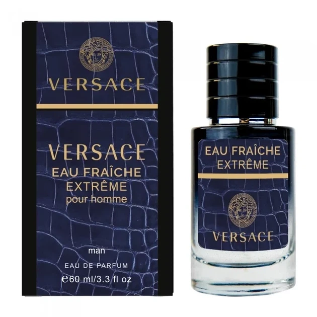 Чоловіча парфумована вода No Brand (версія Versace Man Eau Fraiche Extreme), P_LUX 60 ml - Фото 3 Чоловіча парфумована вода No Brand (версія Versace Man Eau Fraiche Extreme), P_LUX 60 ml - зображення 3