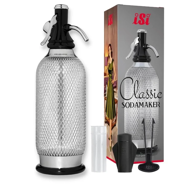 Сифон для газировки ISI SodaMaker Classic 1л / Silver Б/В k1 - изображение 2