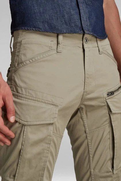 Чоловічі бежеві карго Rovic Zip 3D Тapered G-Star RAW 40-34 D02190,5126 - изображение 4