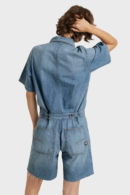 Жіночий синій джинсовий комбінезон Painter Short Overall G-Star RAW S D24394,D539 - зображення 3