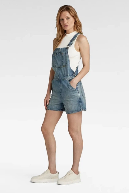 Жіночий синій джинсовий комбінезон Dungaree G-Star RAW XS D24388,D536 - Фото 3 Жіночий синій джинсовий комбінезон Dungaree G-Star RAW XS D24388,D536 - зображення 3