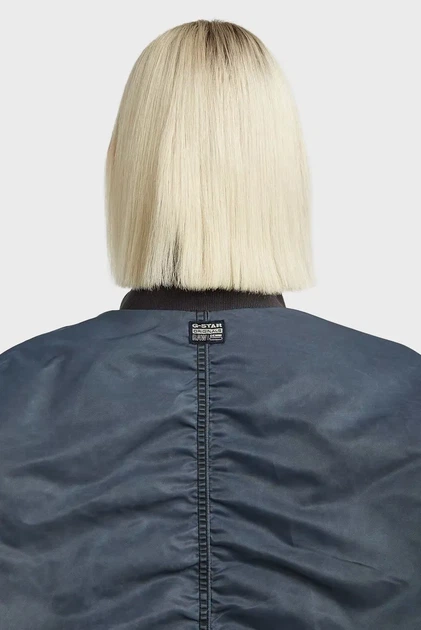 Жіночий темно-синій бомбер Macro G-Star RAW S D26977, D192 - Фото 5 Жіночий темно-синій бомбер Macro G-Star RAW S D26977, D192 - зображення 5