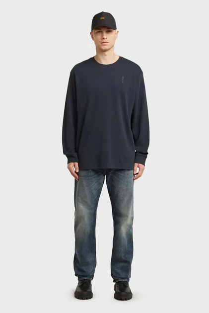 Чоловічий темно-синій лонгслів Back G-Star RAW XL D26835,D976 - изображение 2