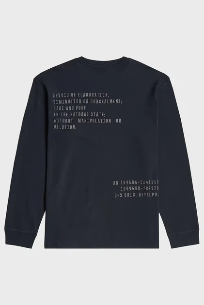 Чоловічий темно-синій лонгслів Back G-Star RAW XL D26835,D976 - изображение 8