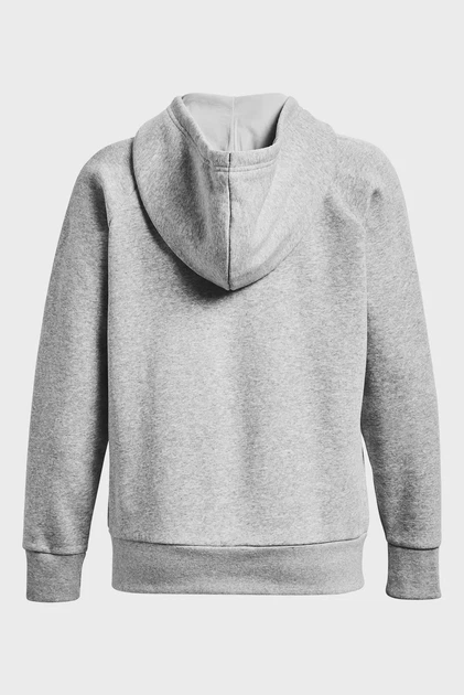 Жіноче сіре худі UA Rival Fleece FZ Hoodie Under Armour S 1379497-012 - зображення 6