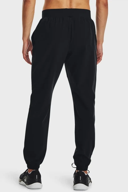 Чоловічі чорні спортивні штани UA Stretch Woven Joggers Under Armour SM 1382119-001 - изображение 3