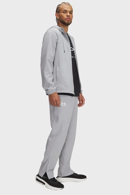 Чоловічі сірі спортивні штани UA Rival Wvn Windbreaker Pnt Under Armour S 1390150-011 - зображення 2