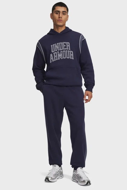 Чоловічі темно-сині спортивні штани UA Rival Fleece Nov Pants Under Armour XL 6009352-410 - Фото 2 Чоловічі темно-сині спортивні штани UA Rival Fleece Nov Pants Under Armour XL 6009352-410 - изображение 2