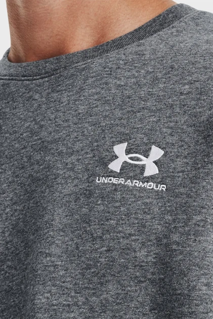Чоловічий сірий світшот UA Essential Fleece Crew Under Armour XXL 1374250-012 - изображение 4