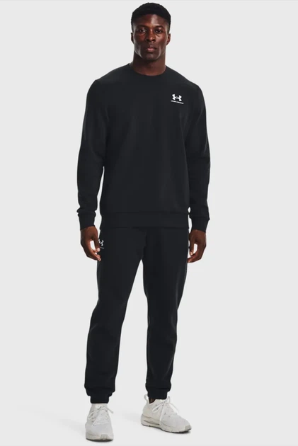 Чоловічий чорний світшот UA Essential Fleece Crew Under Armour XL 1374250-001 - изображение 4