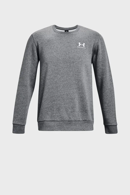 Чоловічий сірий світшот UA Essential Fleece Crew Under Armour XXL 1374250-012 - изображение 5