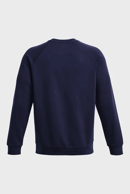 Чоловічий темно-синій світшот UA Rival Fleece Crew Under Armour L 1379755-410 - изображение 6