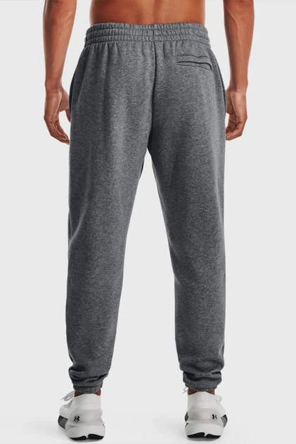 Чоловічі сірі спортивні штани UA Essential Fleece Jogger Under Armour SM 1373882-012 - Фото 3 Чоловічі сірі спортивні штани UA Essential Fleece Jogger Under Armour SM 1373882-012 - зображення 3