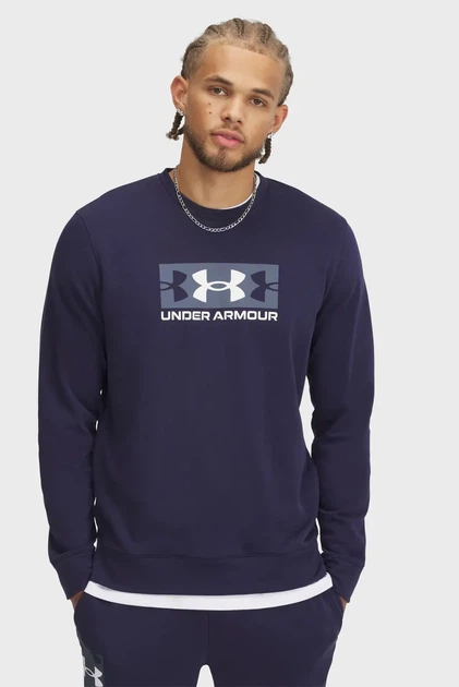 Чоловічий темно-синій світшот UA Rival Terry Logo Crew Under Armour M 1390140-410 - Фото 1 Чоловічий темно-синій світшот UA Rival Terry Logo Crew Under Armour M 1390140-410 - зображення 1