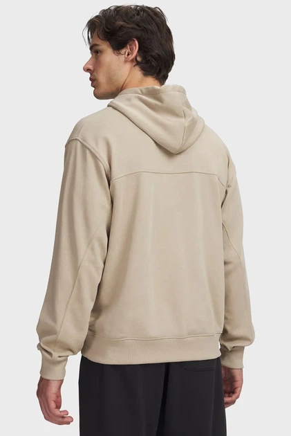 Чоловіче бежеве худі UA Rival LW Hoodie Under Armour XL 6012335-299 - Фото 2 Чоловіче бежеве худі UA Rival LW Hoodie Under Armour XL 6012335-299 - изображение 2
