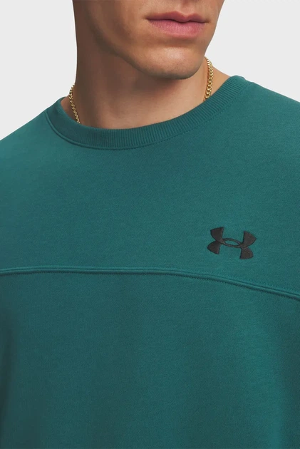 Чоловічий зелений світшот UA Rival LW Crew Under Armour S 6009347-338 - Фото 3 Чоловічий зелений світшот UA Rival LW Crew Under Armour S 6009347-338 - зображення 3
