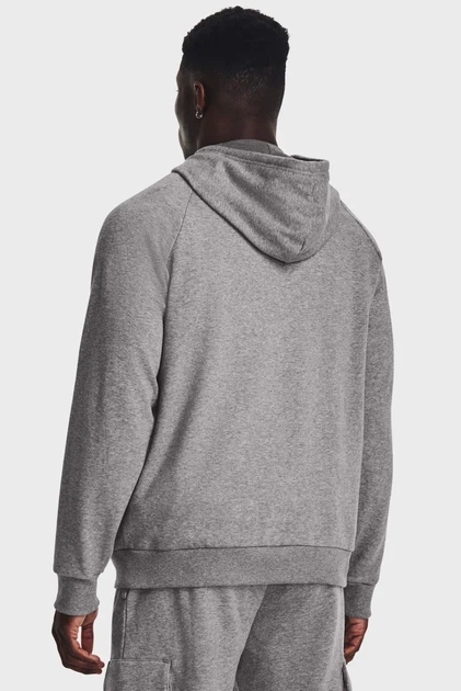 Чоловіче сіре худі UA Rival Fleece Logo HD Under Armour L 1379758-025 - изображение 3