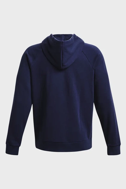 Чоловічий темно-синій худий UA Rival Fleece Hoodie Under Armour L 1379757-410 - зображення 6