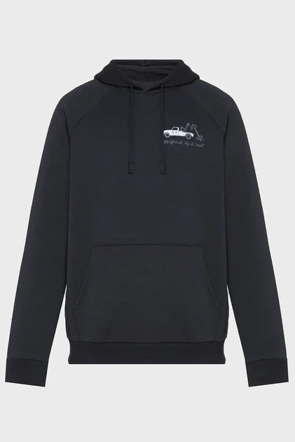 Чоловіче чорне худі UA Rival Fleece HBR Logo HD Under Armour XL 6003955-001 - Фото 4 Чоловіче чорне худі UA Rival Fleece HBR Logo HD Under Armour XL 6003955-001 - изображение 4