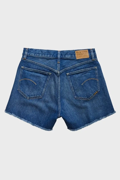 Жіночі сині джинсові шорти High Short raw edge G-Star 24 D24382,D434 - изображение 5